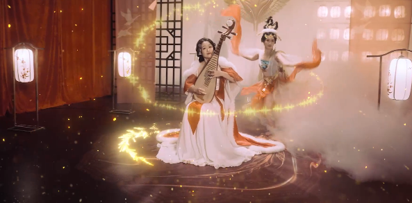 <b>缤纷的打击乐都将勾勒出塞外景象特殊的琵琶技法则模拟出漫天</b>